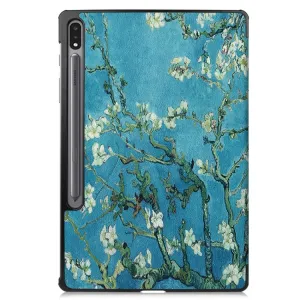 ART Zaklápacie puzdro pre Samsung Galaxy Tab S9+ / S10+ APRICOT BLOSSOM