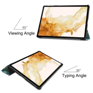ART Zaklápacie puzdro pre Samsung Galaxy Tab S9+ / S10+ APRICOT BLOSSOM