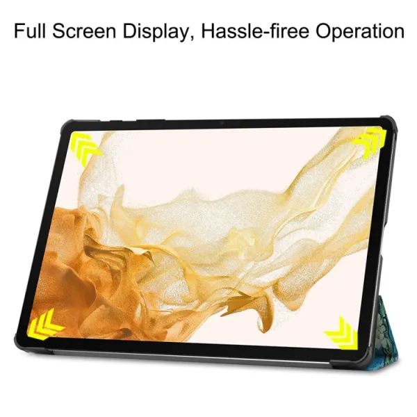 ART Zaklápacie puzdro pre Samsung Galaxy Tab S9+ / S10+ APRICOT BLOSSOM