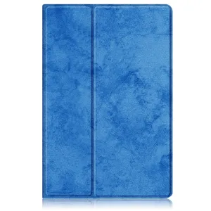 MARBLE Zaklápacie puzdro Samsung Galaxy Tab S9 modré