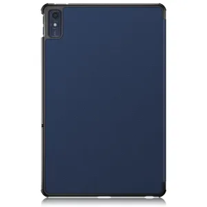 LEATHER Zaklápací kryt pre Lenovo Tab M10 5G modrý