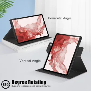 MARBLE Zaklápacie puzdro Samsung Galaxy Tab S9 ružové