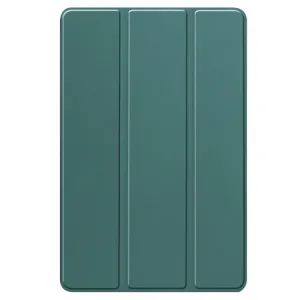 LEATHER PRO Zaklápací kryt pre Lenovo Tab P12 zelený