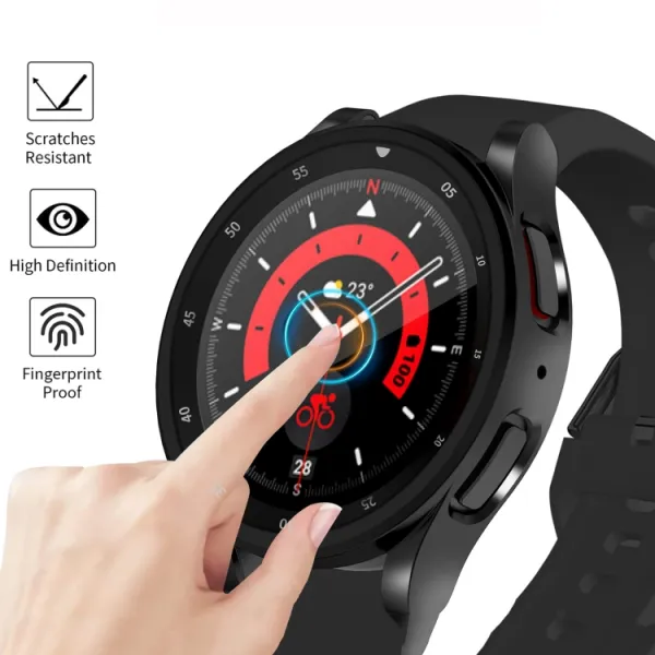 TPU FULL COVER Kryt pre Samsung Galaxy Watch5 Pro 45mm ružový