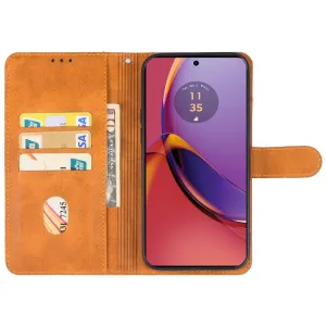 SMOOTH Peňaženkové puzdro pre Motorola Moto G84 5G hnedé