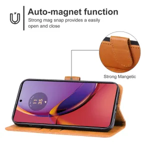 SMOOTH Peňaženkové puzdro pre Motorola Moto G84 5G hnedé