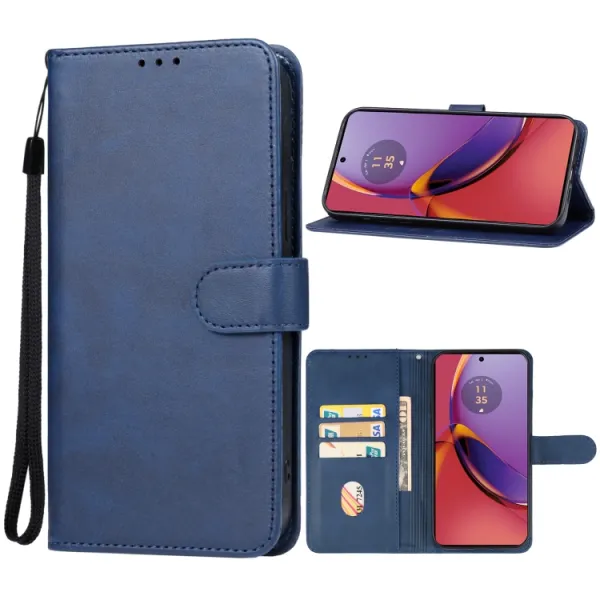 SMOOTH Peňaženkové puzdro pre Motorola Moto G84 5G modré