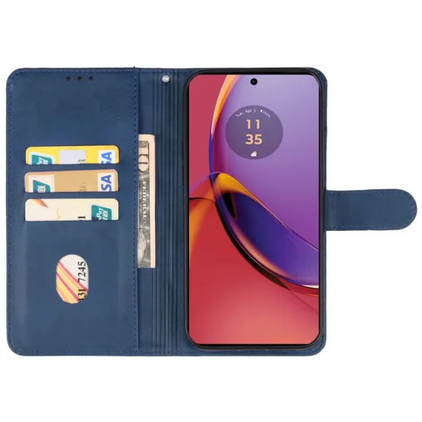 SMOOTH Peňaženkové puzdro pre Motorola Moto G84 5G modré