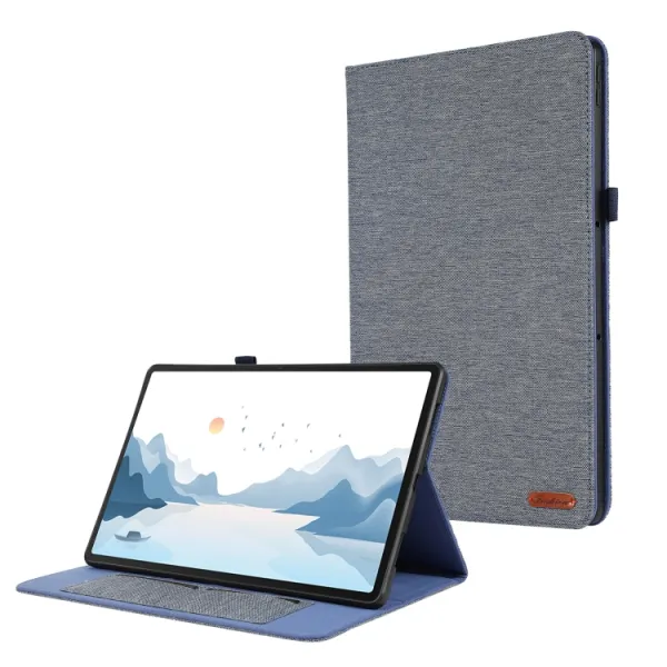 FABRIC Zaklápací obal pre Lenovo Tab P12 modrý