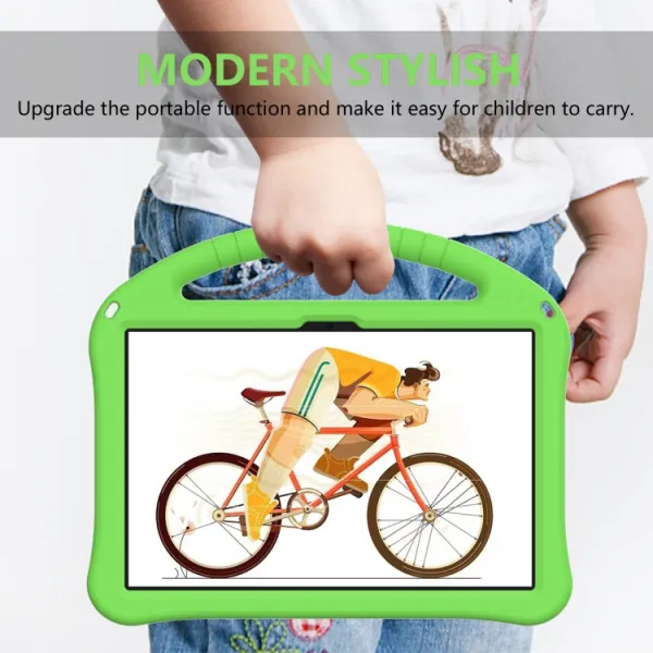 KIDDO Detský obal pre Lenovo Tab M10 5G zelený