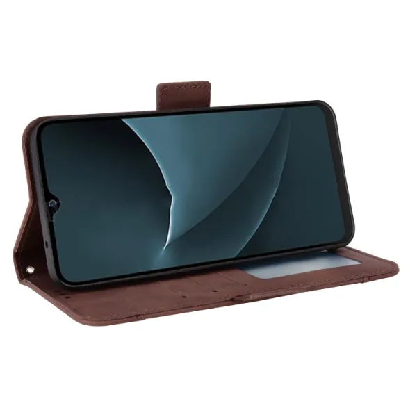 SLOT Peňaženkový obal pre Blackview A95 hnedý