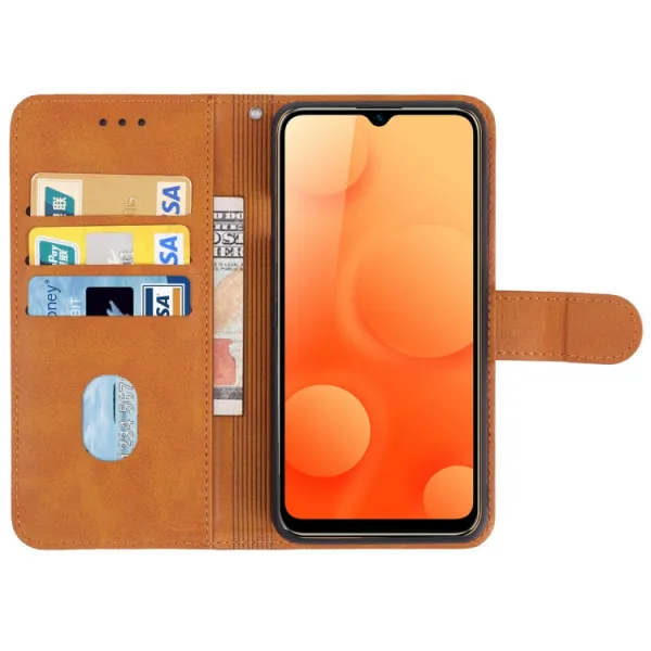 SMOOTH Peňaženkové puzdro pre Blackview A95 hnedé