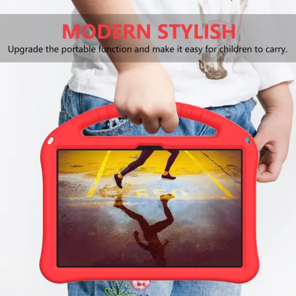 KIDDO Detský obal pre Lenovo Tab M10 5G červený