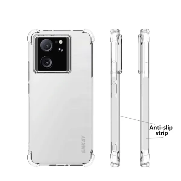 ENKAY SET Priehľadný obal + 2.5D ochranné sklo Xiaomi 13T