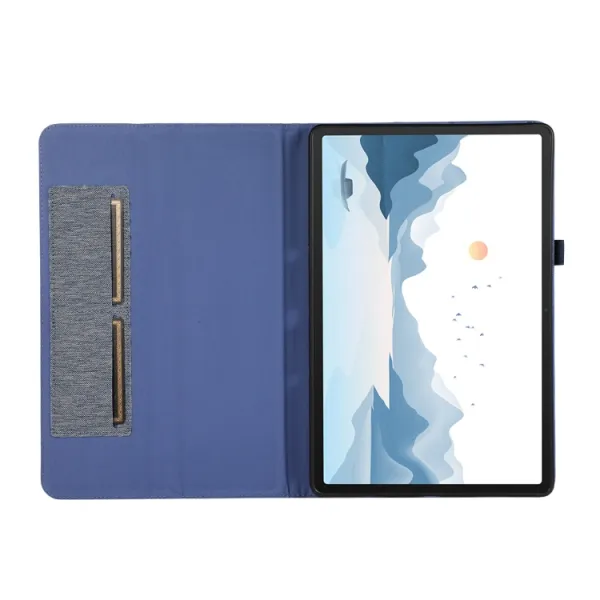 FABRIC Zaklápací obal pre Lenovo Tab P12 modrý