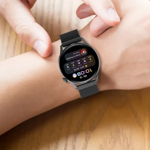 MILANESE Kovový remienok pre Huawei Watch GT 3 Pro 43mm ružový