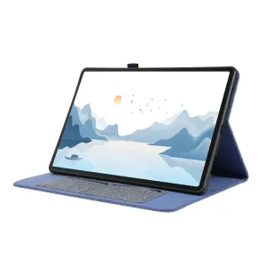 FABRIC Zaklápací obal pre Lenovo Tab P12 modrý
