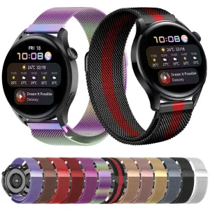 MILANESE Kovový remienok pre Huawei Watch GT 3 Pro 46mm ružový