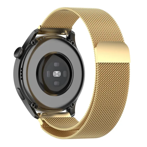 MILANESE Kovový remienok pre Huawei Watch GT 3 Pro 46mm zlatý