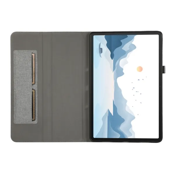 FABRIC Zaklápací obal pre Lenovo Tab P12 šedý