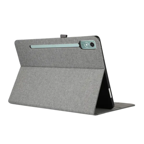 FABRIC Zaklápací obal pre Lenovo Tab P12 šedý