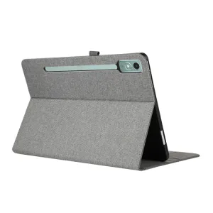 FABRIC Zaklápací obal pre Lenovo Tab P12 šedý