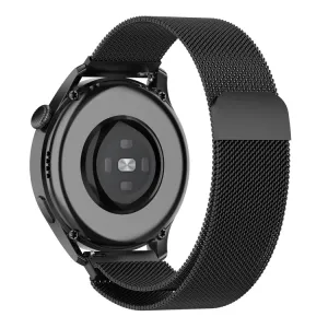 MILANESE Kovový remienok pre Huawei Watch GT 3 Pro 46mm čierny