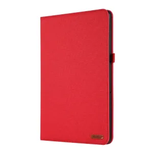 FABRIC Zaklápací obal pre Lenovo Tab P12 červený