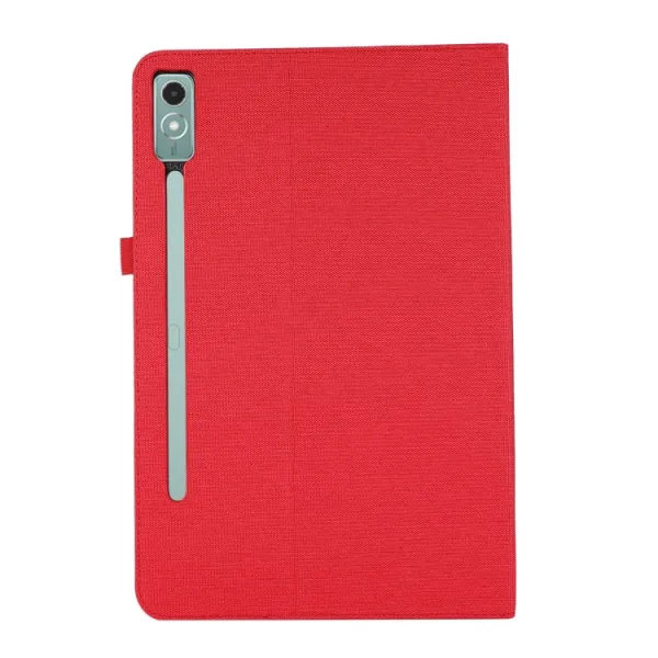 FABRIC Zaklápací obal pre Lenovo Tab P12 červený