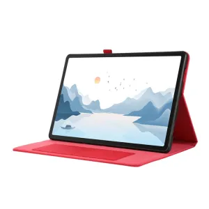 FABRIC Zaklápací obal pre Lenovo Tab P12 červený