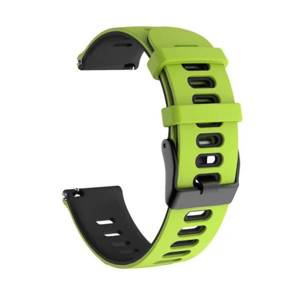 TWO-COLOR Remienok pre Garmin Vivoactive 3 čierny-svetlozelený