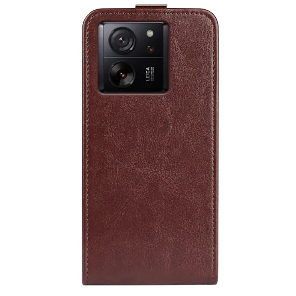 Vyklápacie puzdro Xiaomi 13T / 13T Pro hnedé