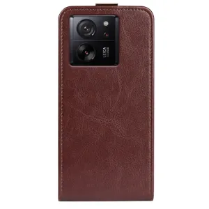 Vyklápacie puzdro Xiaomi 13T / 13T Pro hnedé