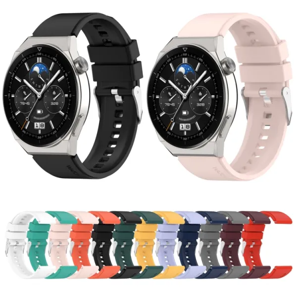 RUBBER Remienok Huawei Watch GT 3 Pro 43mm šedý