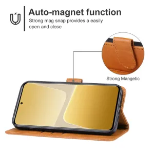 SMOOTH Peňaženkové puzdro pre Xiaomi 13T hnedé