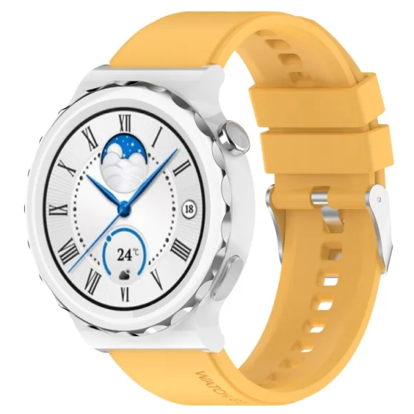RUBBER Remienok Huawei Watch GT 3 Pro 43mm žltý