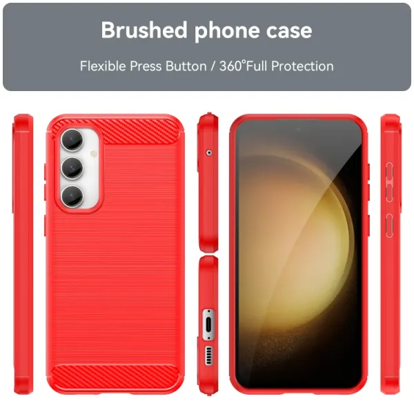 FLEXI TPU Kryt pre Samsung Galaxy S23 FE 5G červený