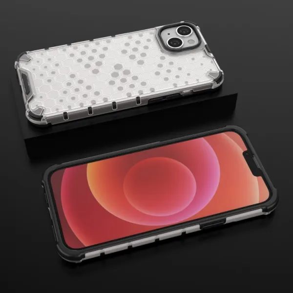 HONEYCOMB Ochranný kryt Apple iPhone 15 Plus biely