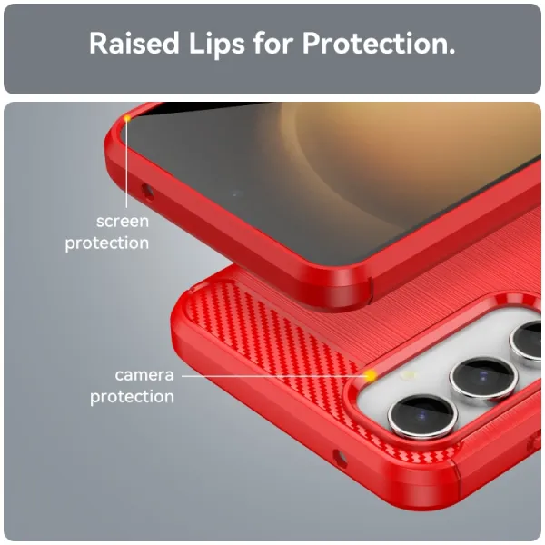 FLEXI TPU Kryt pre Samsung Galaxy S23 FE 5G červený
