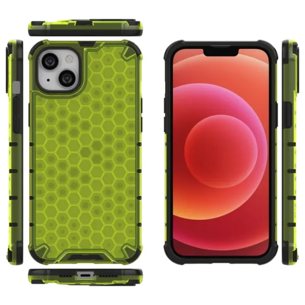 HONEYCOMB Ochranný kryt Apple iPhone 15 Plus zelený