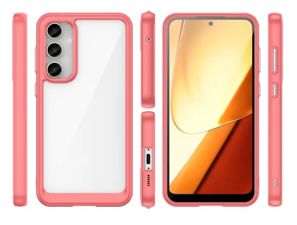 CRYSTAL Ochranný kryt Samsung Galaxy S23 FE 5G červený