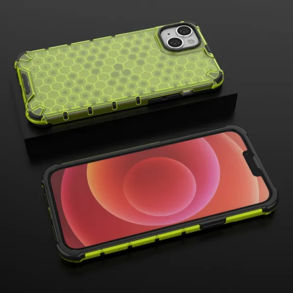 HONEYCOMB Ochranný kryt Apple iPhone 15 Plus zelený