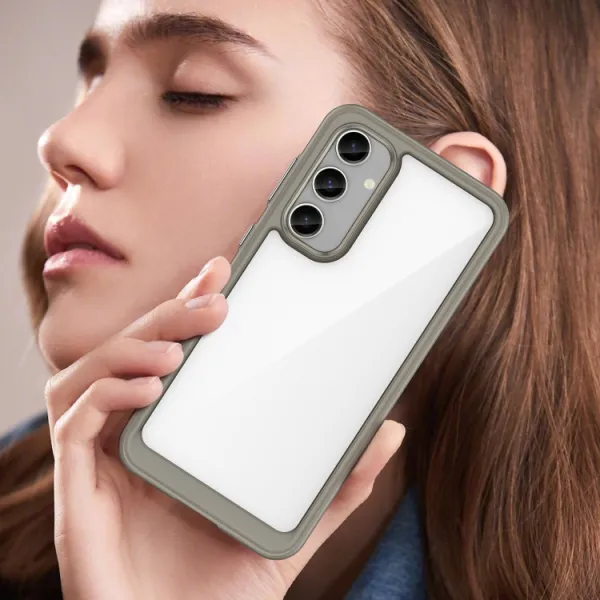 CRYSTAL Ochranný kryt Samsung Galaxy S23 FE 5G šedý
