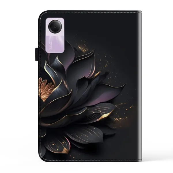 ART Zaklápacie puzdro pre Xiaomi Redmi Pad SE BLACK LOTUS