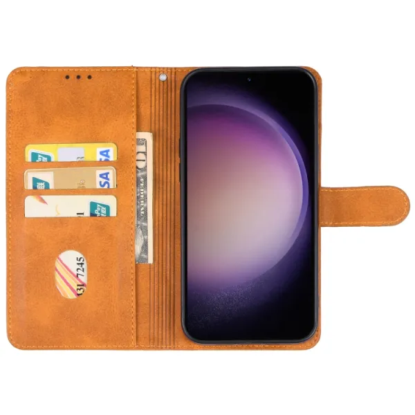 SMOOTH Peňaženkové puzdro pre Samsung Galaxy S23 FE 5G hnedé