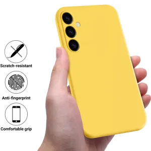 RUBBER Ochranný kryt pre Samsung Galaxy A25 5G  žltý