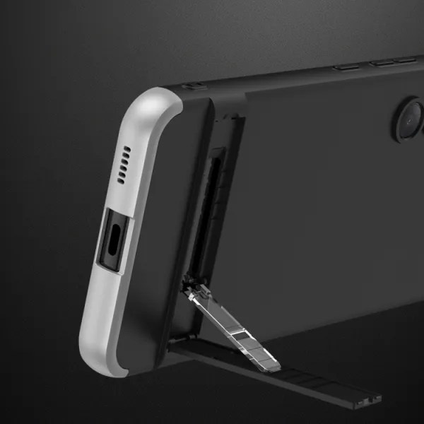 360° Ochranný kryt Samsung Galaxy S23 FE 5G čierny-strieborný