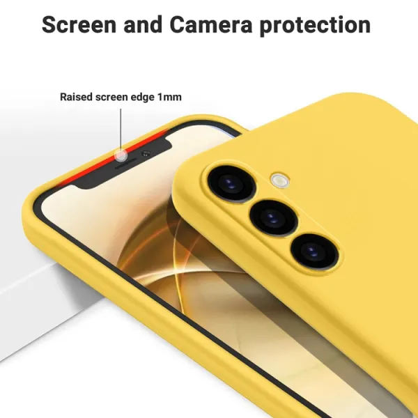 RUBBER Ochranný kryt pre Samsung Galaxy A25 5G  žltý