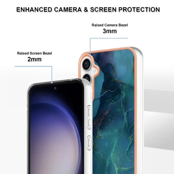 IMD MARBLE Ochranný kryt Samsung Galaxy S23 FE 5G GREEN