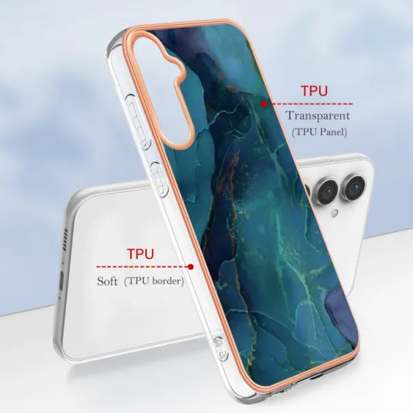 IMD MARBLE Ochranný kryt Samsung Galaxy S23 FE 5G GREEN